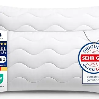 Gentle North Kopfkissen Set 40x80 cm - Flauschige Schlafkissen für Allergiker - 60° Waschbar