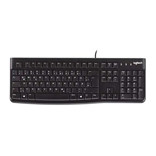 Logitech K120 Kabel-Tastatur für Windows, Italienisches QWERTY-Layout - Schwarz