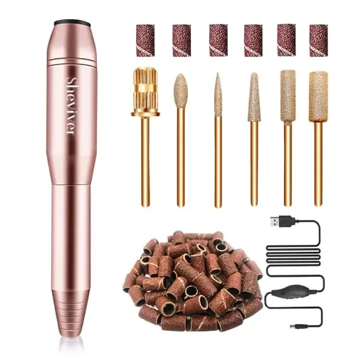 Elektrische Nagelfeile für Acryl- und Gelnägel - Professionelles Set für Maniküre und Pediküre