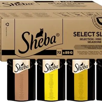 SHEBA Adult Katzenfutter in Sauce - 72x85g Portionsbeutel - Geflügel Variation