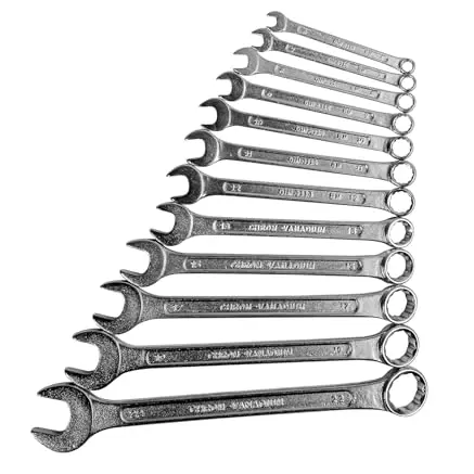 Brüder Mannesmann Gabelringschlüssel Set 12-teilig, verchromt, 6 bis 22 mm