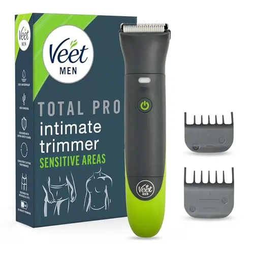 Veet Men Intimate Trimmer für Intimbereich, Gesicht & Körper, wasserfest