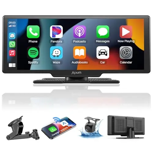 10.26" HD Autoradio mit Wireless Apple CarPlay und Android Auto, GPS Navigation, Rückfahrkamera