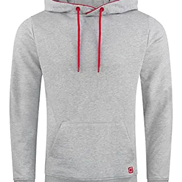 riverso Herren Hoodie Regular Fit Kapuzenpullover 3XL Grey Melange