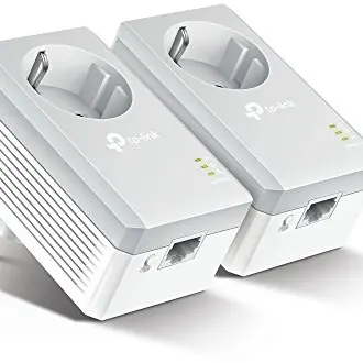 TP-Link Powerline Adapter Set TL-PA4010P KIT mit Steckdose, schnelle Datenübertragung über Stromleitung