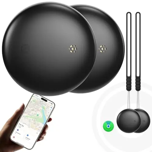 Fitabok Air Smart Tracker 2-Pack - GPS Tracker und Objektfinder, kompatibel mit iOS, weltweites Tracking für Schlüssel und Taschen