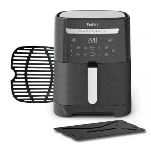 Tefal EY8018 Easy Fry & Grill XXL - 2-in-1 Heißluftfritteuse und Grill für 8 Personen, energiesparend, 8 Programme