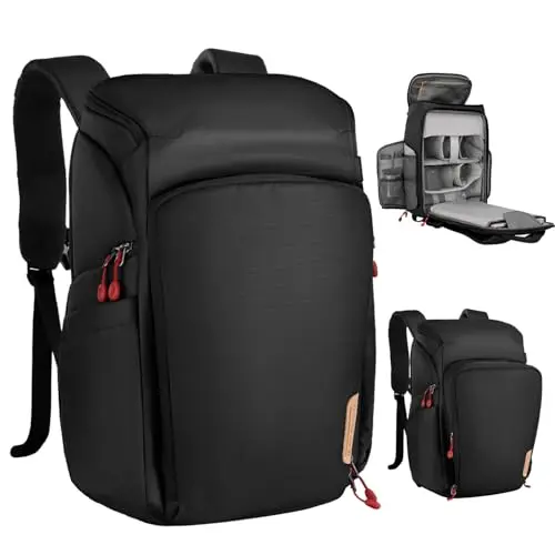 K&F CONCEPT Kamerarucksack für Fotografen mit Laptopfach - kompatibel mit Canon, Nikon, Sony und DJI Mavic (25L)