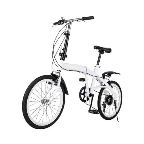 Wangkangyi 20 Zoll Klappfahrrad, 7 Gang, leichtes Falt-Bike für Camping, schnell zusammenklappbar