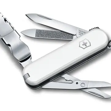 Victorinox Taschenmesser Nail Clip 580, Multitool mit 8 Funktionen, Weiss