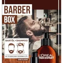L'Oréal Men Expert Bartpflege-Set mit Bartshampoo & Öl, Geschenkset für Herren, mit Zedernholzöl, Barber Club, 200 ml + 30 ml