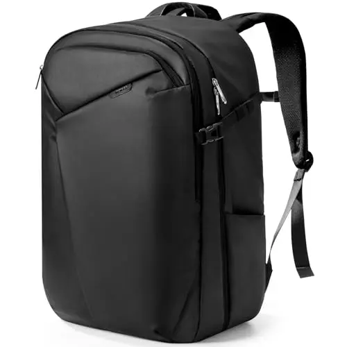 Inateck 40L Reiserucksack, TSA-freundlich, für 15,6-16 Zoll Laptop, Herren, Schwarz, ideal für Geschäftsreisen