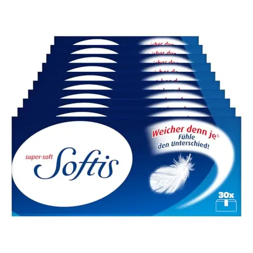 Softis 4-lagige Taschentücher | 300 Päckchen | Dermatologisch getestet & FSC®-zertifiziert