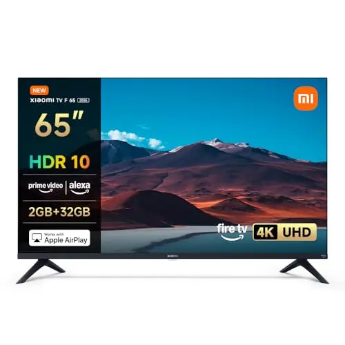 Xiaomi TV F 65, 65 Zoll, 4K UHD Smart TV mit Fire OS 8, HDR10 und Sprachsteuerung