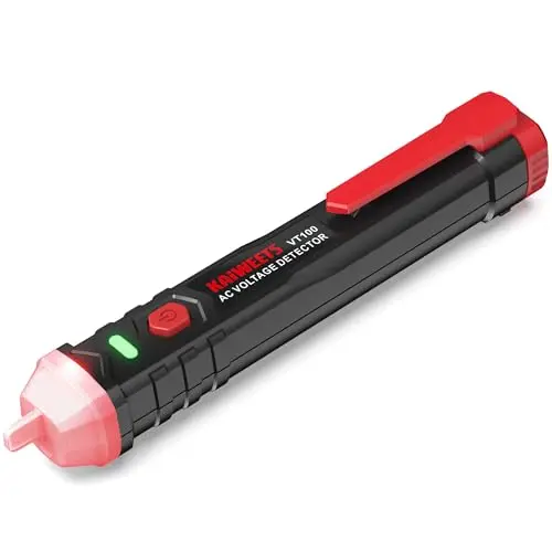 KAIWEETS VT100 Berührungsloser Spannungsprüfer, 50V bis 1000V AC mit Alarm und Taschenlampe