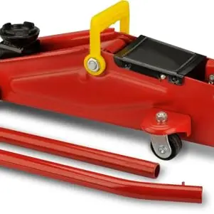 UNITEC Hydraulischer Rangierwagenheber, 2 Tonnen, für Werkstatt und Hobby, aus Qualitätsstahl