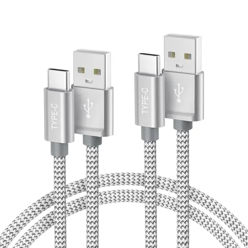 Basesailor 2M USB C Schnellladekabel 2er Pack für iPhone 16 Pro Max, Kindle Fire, Samsung Galaxy