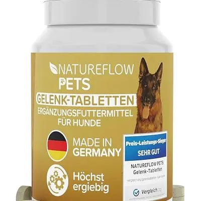 Gelenktabletten für Hunde – Made in Germany, 100 Stück, mit Grünlippmuschel, MSM & Teufelskralle, hohe Akzeptanz, keine Kapseln