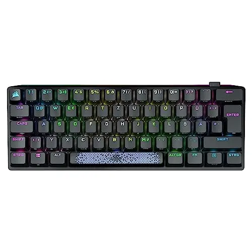 Corsair K70 PRO Mini Wireless RGB 60% Gaming-Tastatur, Schwarz (QWERTZ)
