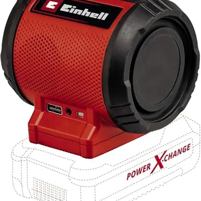 Einhell Akku-Lautsprecher TC-SR 18 Li BT - Bluetooth, AUX/USB-Anschluss, intuitives Bedienfeld