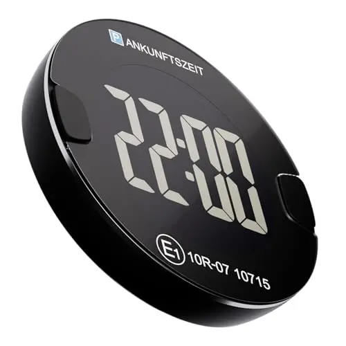 OOONO P-DISC NO4 – Elektronische Parkscheibe mit automatischer Zeiteinstellung, Hochkontrast-Display & bis zu 3 Jahren Batterielaufzeit (schwarz)