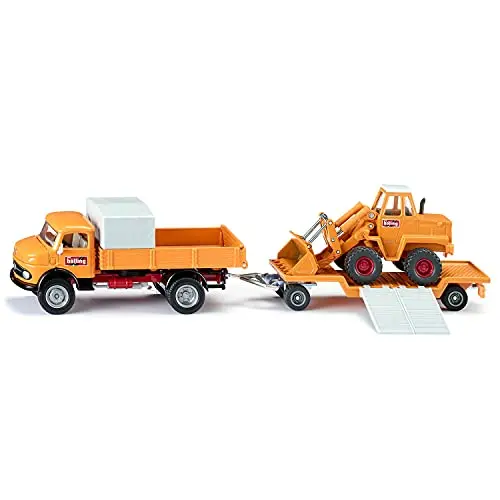 Siku 4117 Mercedes-Benz 710 mit Kramer Radlader, 1:50, Metall/Kunststoff, Gelb