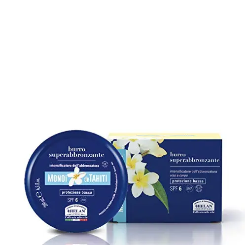 Helan Monoï de Tahiti Selbstbräuner und Sonnencreme LSF 6, 200 ml