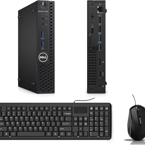 DELL Optiplex 3050 Mini Desktop Computer mit Intel Core i7, 8GB RAM, 256GB SSD, WiFi, Bluetooth, Windows 11 Pro (generalüberholt)