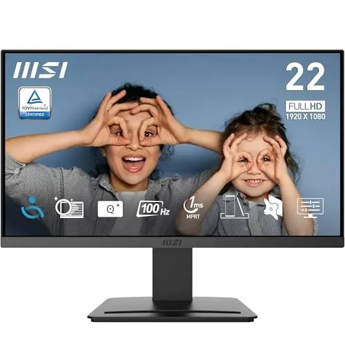 MSI PRO MP223 E2 PC-Monitor 54,5 cm (21.4 Zoll) Full HD 1920 x 1080 - Schwarz