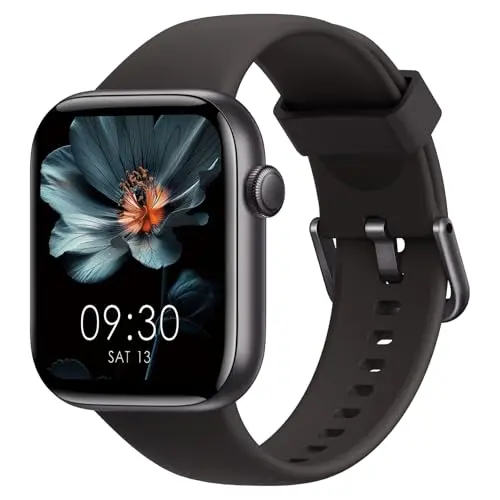 Smartwatch Damen & Herren, 1,85" HD-Display, Fitness Tracker & Telefon, IP68, 140+ Sportmodi, Geschenk für Papa, Black
