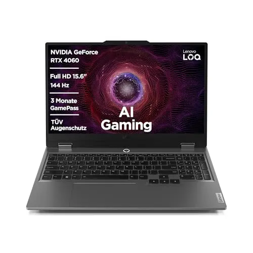 Lenovo LOQ Gaming Laptop 15,6" Full HD | 144Hz | AMD Ryzen 7 | 16GB RAM | 1TB SSD | NVIDIA GeForce RTX 4060