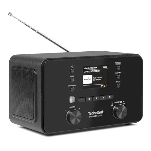 TechniSat DIGITRADIO 550 IR - Stereo Internetradio mit WLAN und Bluetooth, schwarz
