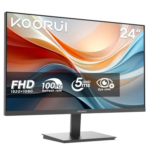 KOORUI E2412F 24 Zoll FHD Monitor - 100Hz, Eye Care, neigbar, VESA 100x100mm