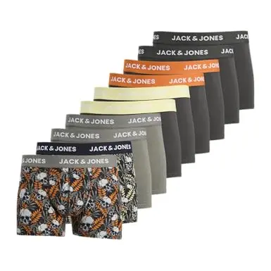 JACK & JONES Herren Boxershorts 10er-Pack