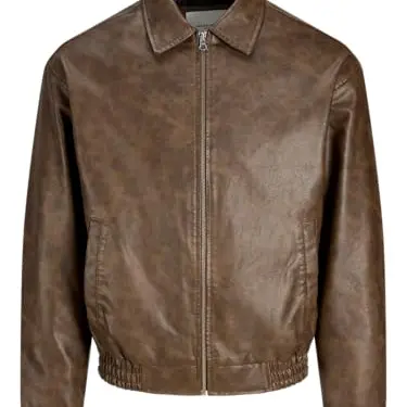JACK & JONES Jjleon PU Bomber