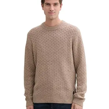 TOM TAILOR Herren Pullover, Parasol Brown, XL