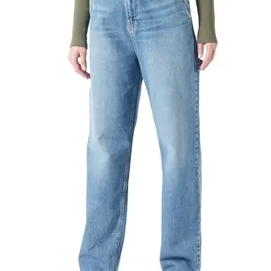 LTB Damen Jeanshose Milda B - Hohe Taille, Reißverschluss, Mittelblau, Größe 30/32