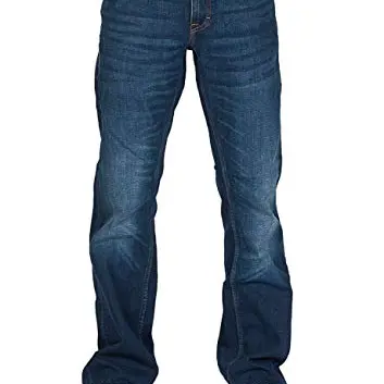 MUSTANG Herren Bootcut Jeans Oregon, Stretch Denim, Größe W 40 L 34, Farbe: Mid Blue