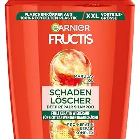 Garnier Fructis Schadenlöscher Shampoo für geschädigtes Haar, mit Amla-Öl, Maxi Format, 1000ml