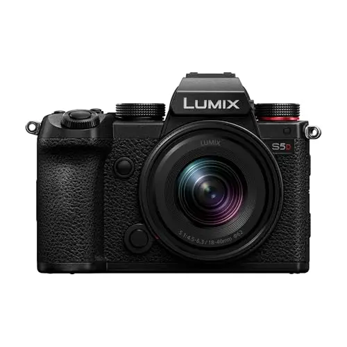 Panasonic Lumix S5D Vollformatkamera mit 18-40 mm Objektiv, 24,2 MP und 4K Aufnahme, Schwarz