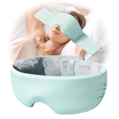 Auvstar Schlafmaske für Frauen & Männer - Ergonomische Seiden Augenmaske für Reisen, verstellbar, Einheitsgröße