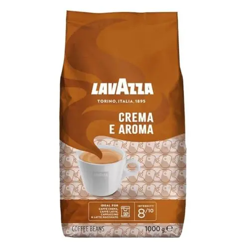Lavazza Crema e Aroma Kaffeebohnen, 1 kg - Ideal für Espresso, Vollmundiger Geschmack, Mittlere Röstung