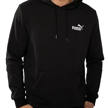 PUMA Hoodie Herren, Kapuzenpullover, Regular Fit, Schwarz, Größe XL