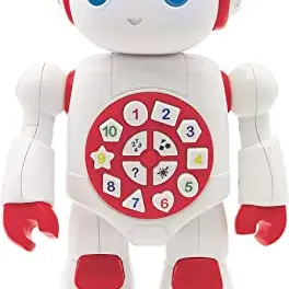 Lexibook Powerman Interaktiver Lernroboter für Kinder - Tanzen, Spielen & Quiz - Smart Roboter Junior Rot/Weiß