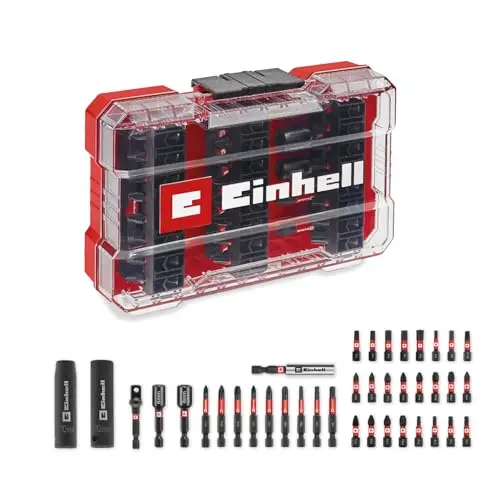 Einhell Impact-Bit- und Stecknuss-Set 39-tlg. mit Aufbewahrungsbox