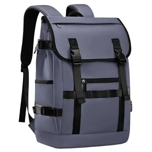 Amythe Laptop Rucksack für Herren und Damen, Schulrucksack für 15,6" Laptops, 22L Daypack in Grau