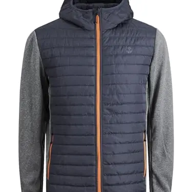 JACK & JONES Herren Jacke JjemGewatteerde 12182242, Grey Melange, Größe XL