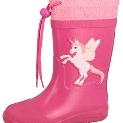 Beck Mädchen Unicorn Gummistiefel, Pink, Größe 26