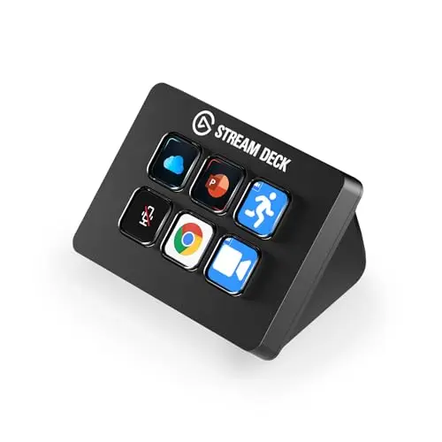 Elgato Stream Deck Mini – Steuere Zoom, Teams und PowerPoint für mehr Produktivität, kompatibel mit Mac/PC