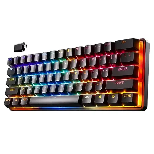SteelSeries Apex Pro Mini Wireless Gaming-Tastatur – 60% Formfaktor – RGB – Bluetooth – USB-C – QWERTZ